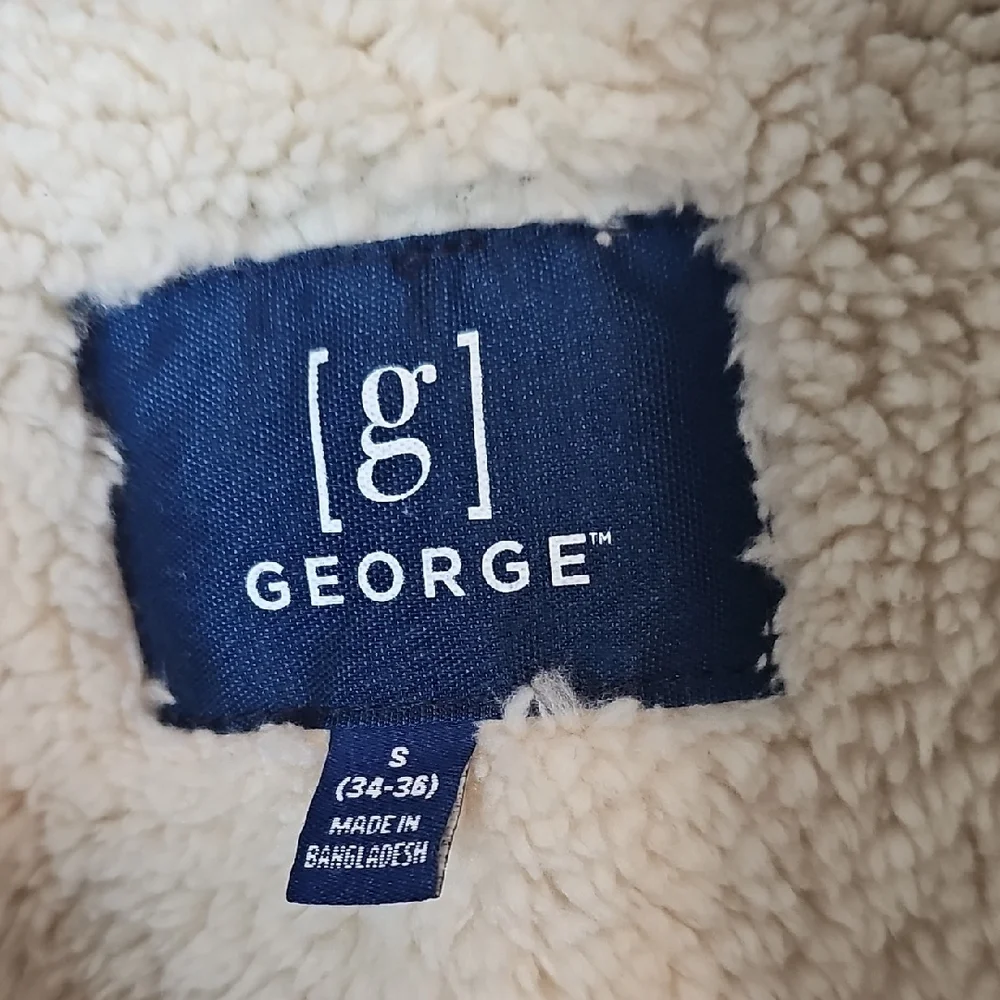 George‎ Men's Tan Corduroy Shirt Jacket